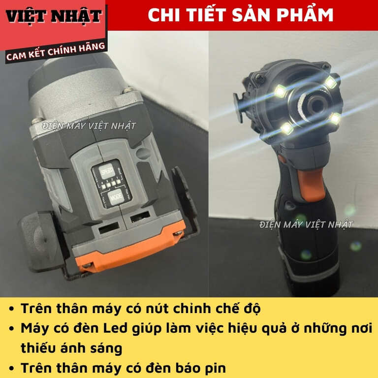Máy chuyên vít 16V Yamasu GCV16-140N-có chế độ chống rơi vít 6 31