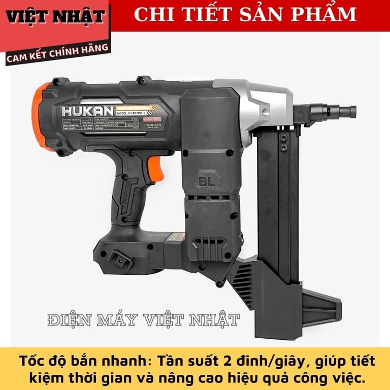 Máy bắn đinh bê tông Hukan G3-B32PLUS-Động cơ không chổi than 6 32