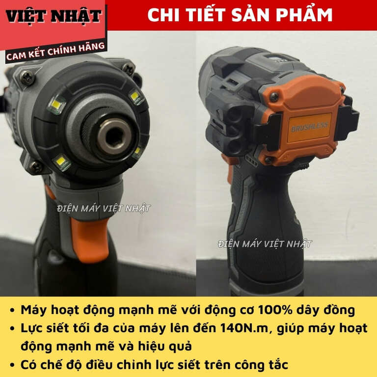 Máy chuyên vít 16V Yamasu GCV16-140N-có chế độ chống rơi vít 7 31