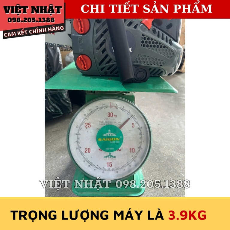 Máy cưa xích chạy xăng 25cc Workfix WF-CX1202BL, động cơ 2 thì 8 9
