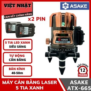 Máy cân bằng laser 5 tia siêu sáng Asake ATX-665
