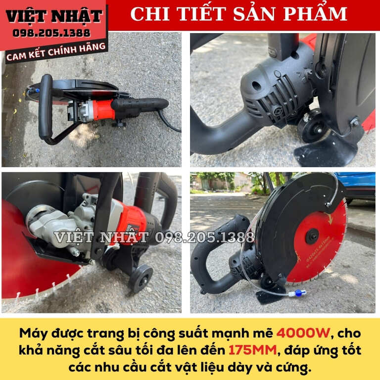 Máy cắt tường, cắt bê tông 420 Tableau 6833 - động cơ không chổi than-Điện Máy Việt Nhật cat be tong tableau 6833 5