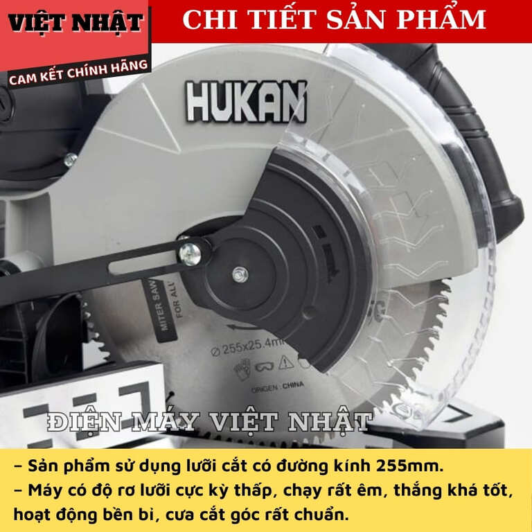Máy cắt nhôm Hukan G2-MS90255, công suất 1700w-Điện Máy Việt Nhật cat nhom Hukan G2 MS90255 7