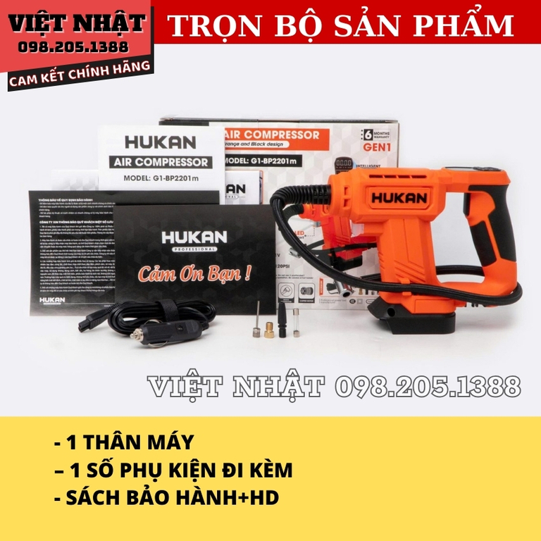 Thân máy bơm hơi GEN1 G1-BP2201m Hukan-Điện Máy Việt Nhật hukan G1 BP2201m 4