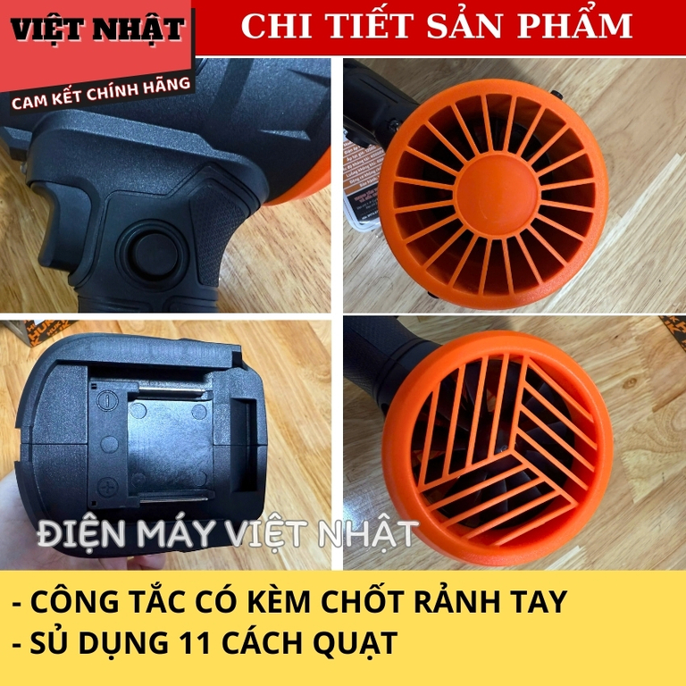Máy thổi phản lực Hukan G3-F5, lực gió 2000g-không chổi than thoi phan luc hukan G3 F5 7
