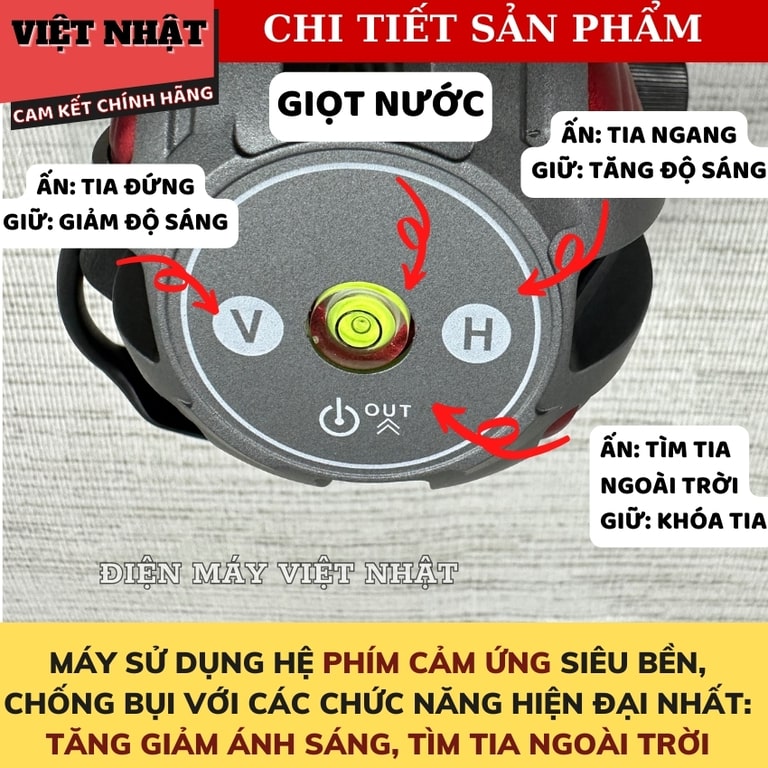 Máy Cân Bằng Laser 5 Tia Xanh G1-T85 laze t85 8