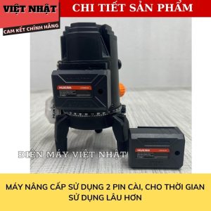 Máy cân bằng laser 5 tia xanh Hukan G1-T81 bóng led sáng Hukan 5 tia t81 6