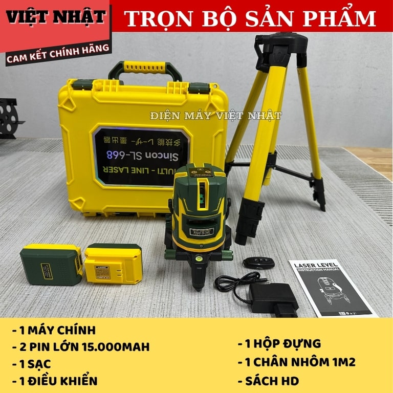 Máy cân bằng laser 5 tia xanh cao cấp Sincon SL-668 siêu sáng Máy cân bằng laser 5 tia xanh cao cấp Sincon SL-668 siêu sáng - Ảnh 3