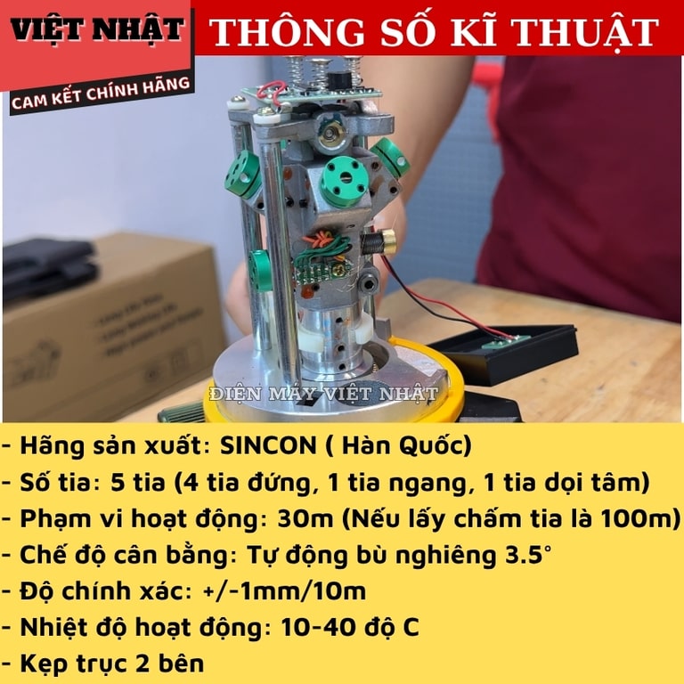 Máy cân bằng laser 5 tia xanh cao cấp Sincon SL-668 siêu sáng Máy cân bằng laser 5 tia xanh cao cấp Sincon SL-668 siêu sáng - Ảnh 4