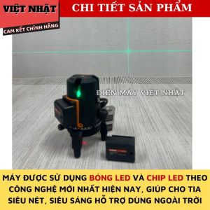 Máy cân bằng laser 5 tia xanh Hukan G1-T82 bóng led sáng hukan T82 4