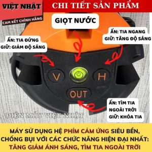 Máy cân bằng laser 5 tia xanh Hukan G1-T82 bóng led sáng hukan T82 7