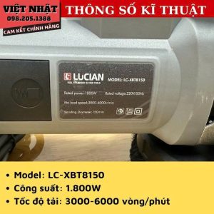 Máy chà sàn bê tông Lucian LC-XBT8150, công suất 1800W-Điện Máy Việt Nhật mai san Lucian 3