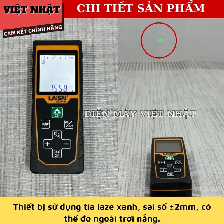 Thước đo khoảng cách Laisai LSG2003-80 tia xanh siêu sáng thuoc do laisai 4
