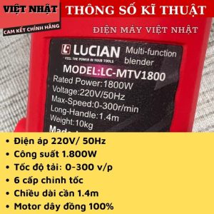 MÁY TRỘN VỮA LUCIAN LC-MTV1800 tron dao vua lucian 1