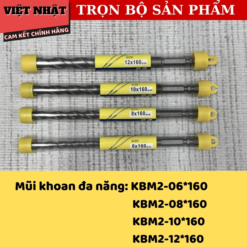 Mũi khoan bê tông chuôi lục giác Kingblue KBM2-Điện Máy Việt Nhật 3 1