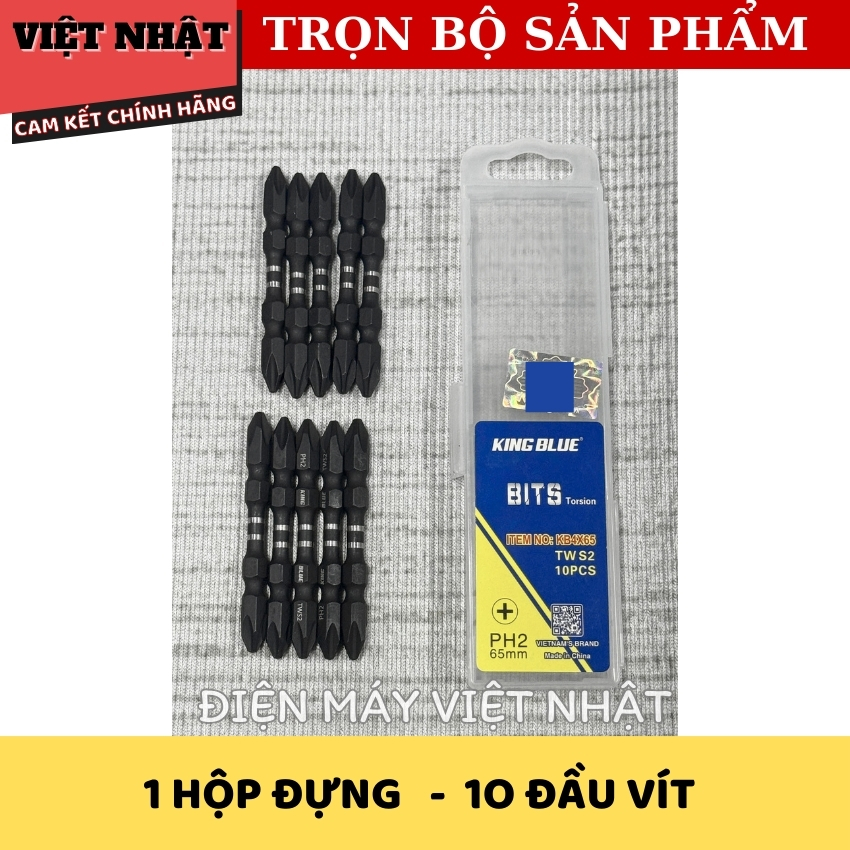 Mũi vít Kingblue BK4x65, sử dụng thép Taiwan siêu cứng-Điện Máy Việt Nhật 3