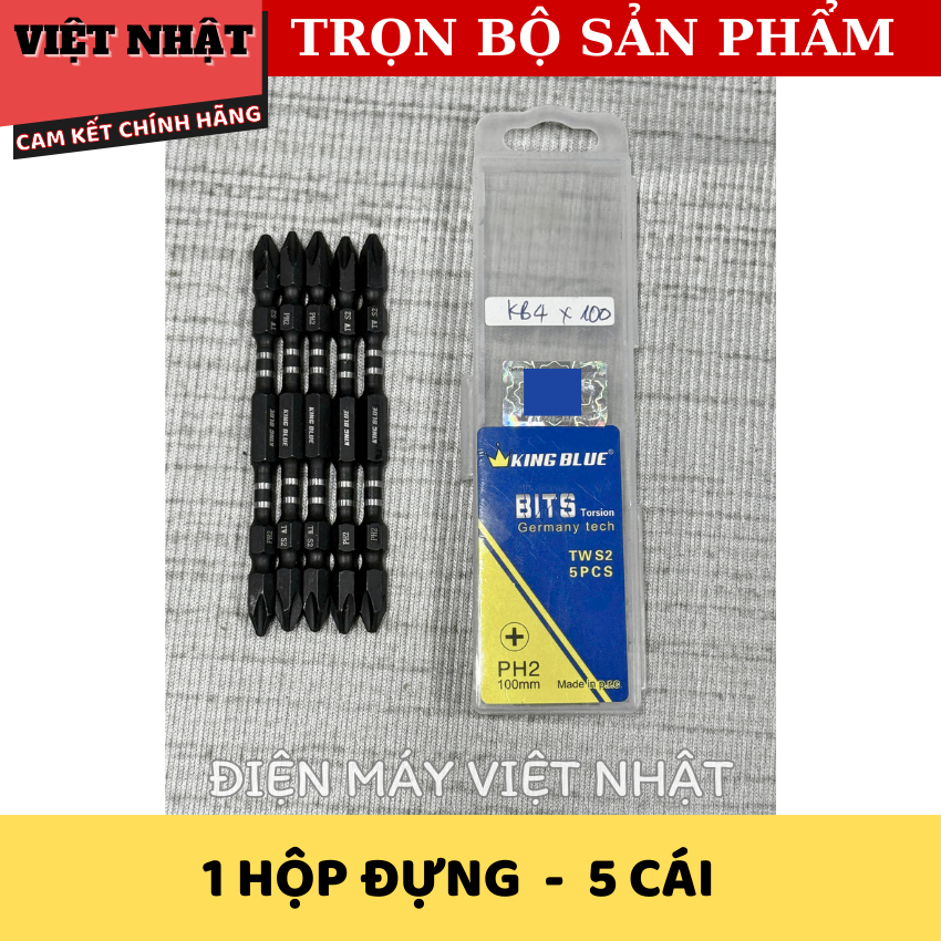 Mũi vít Kingblue BK4x100, sử dụng thép Taiwan siêu cứng-Điện Máy Việt Nhật 3