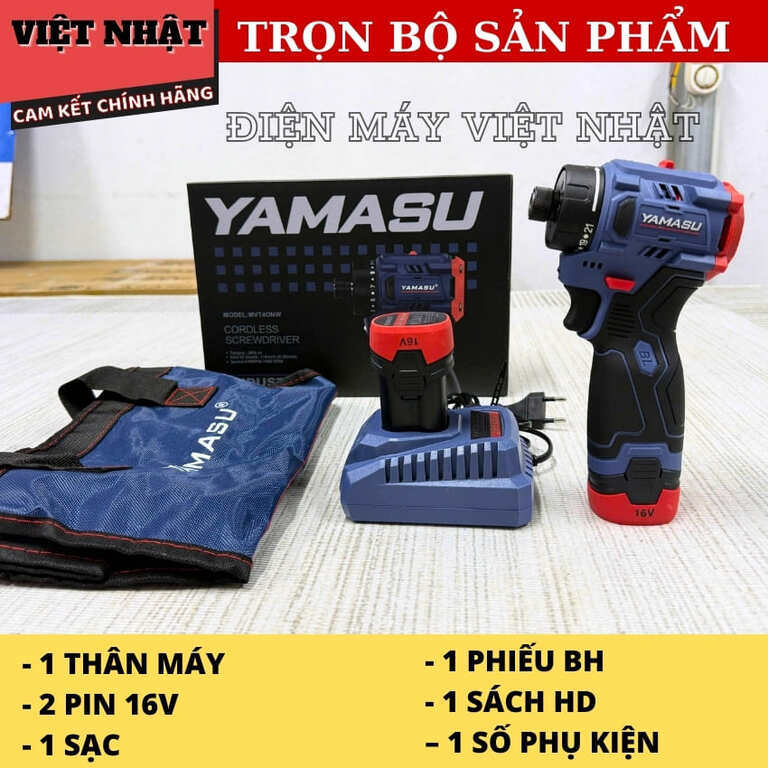 Máy Cấp Vít Trượt 16V Yamasu MVT40NM Động Cơ 16V Kiểu Dáng Trượt Tiết Kiệm Năng Lượng Hiệu Suất Ổn Định 4 11