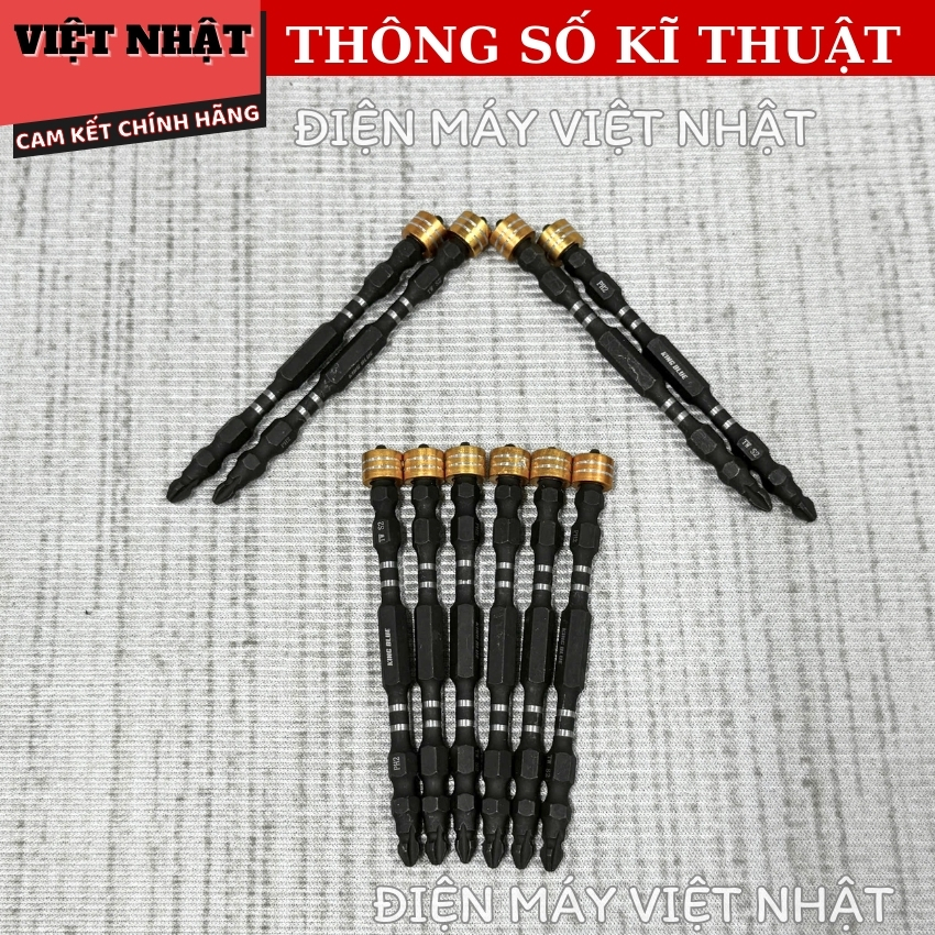 Đầu bắn vít nam châm Kingblue KB4x100S, thép S2 cao cấp siêu hít-kích thước 100mm 4 3