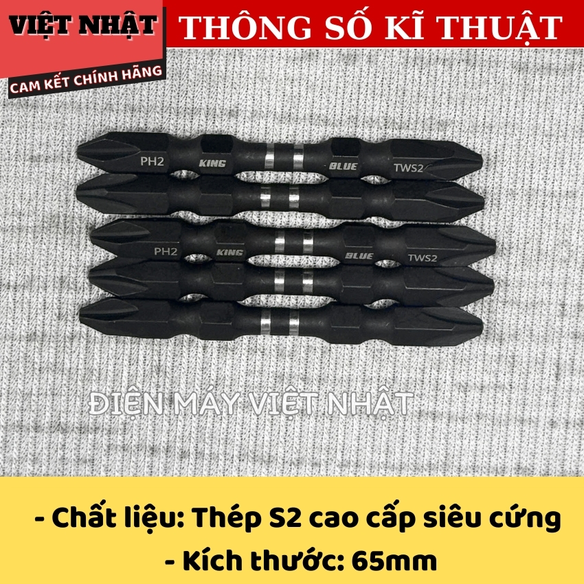 Mũi vít Kingblue BK4x65, sử dụng thép Taiwan siêu cứng-Điện Máy Việt Nhật 4