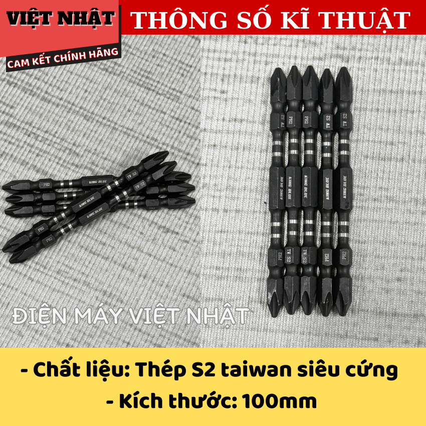 Mũi vít Kingblue BK4x100, sử dụng thép Taiwan siêu cứng-Điện Máy Việt Nhật 4