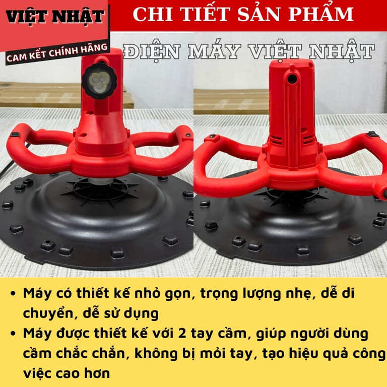Máy xoa vữa, trát tường có đèn Yamasu D380, công suất 1680w, tiết kiệm thời gian công sức 5 12