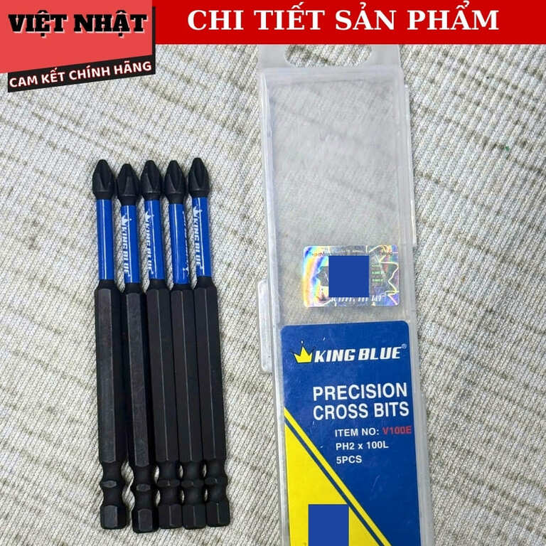 Đầu vít lục giác Kingblue-V100E, sử dụng thép S2 cao cấp siêu hít 5 14