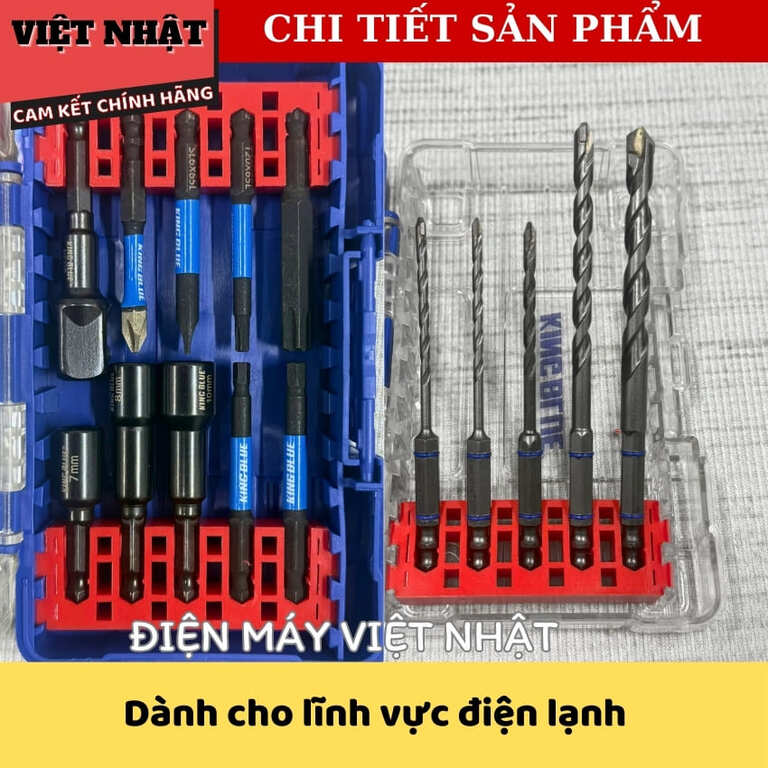 Bộ mũi khoan đa năng King blue KLJ015- Dành cho lĩnh vực điện lạnh, tiện lợi-hiệu quả 5 19