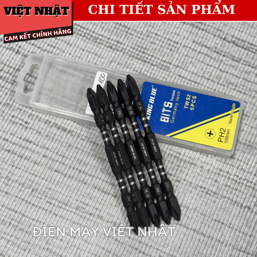 Mũi vít Kingblue BK4x100, sử dụng thép Taiwan siêu cứng-Điện Máy Việt Nhật 5