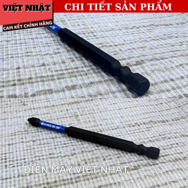 Đầu vít lục giác Kingblue-V100E, sử dụng thép S2 cao cấp siêu hít 6 14