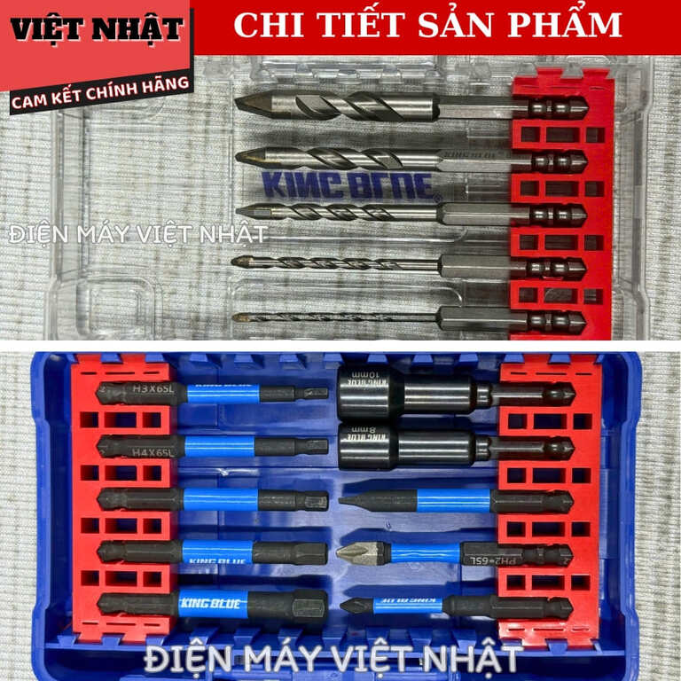 Bộ mũi khoan đa năng Kingblue KHF015-Dành cho thợ điện nước, dân dụng 6 18
