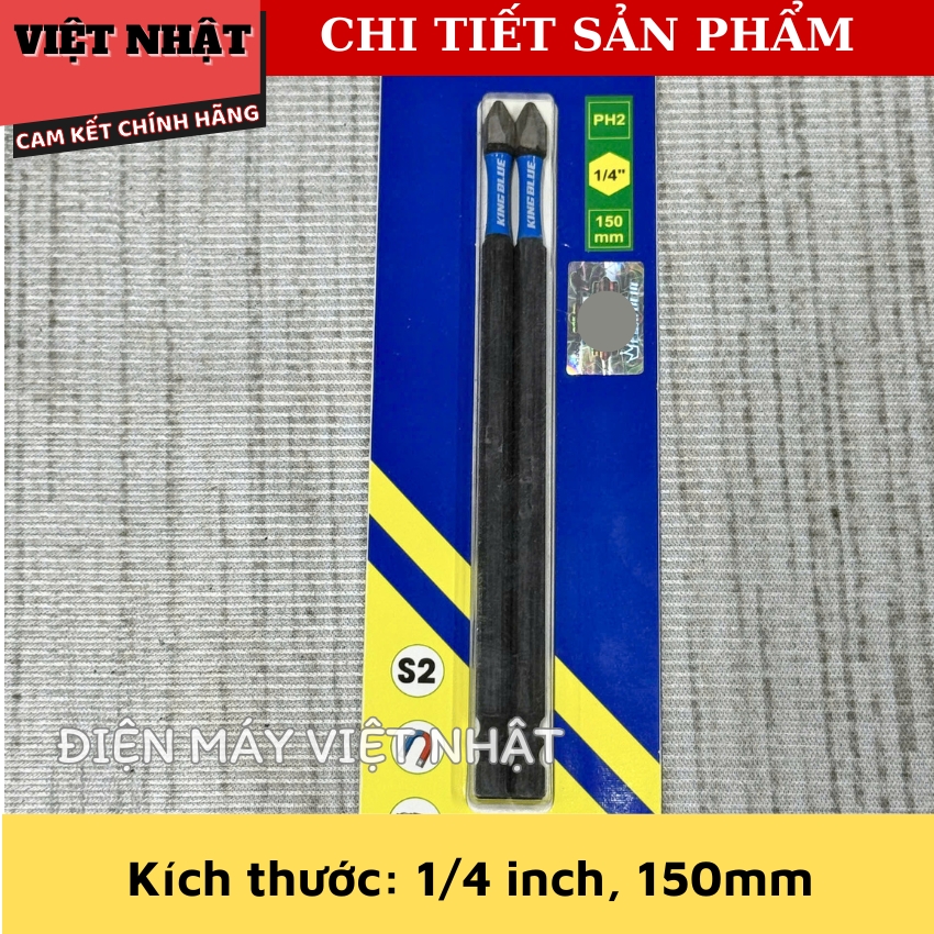 Mũi bắn vít Kingblue PH2, kích thước 1/4 inch-Điện Máy Việt Nhật 6 4