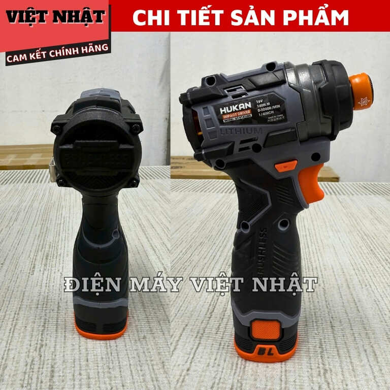 Chuyên vít có búa 16V Hukan G1-V141LUX, động cơ không chổi than 6 7