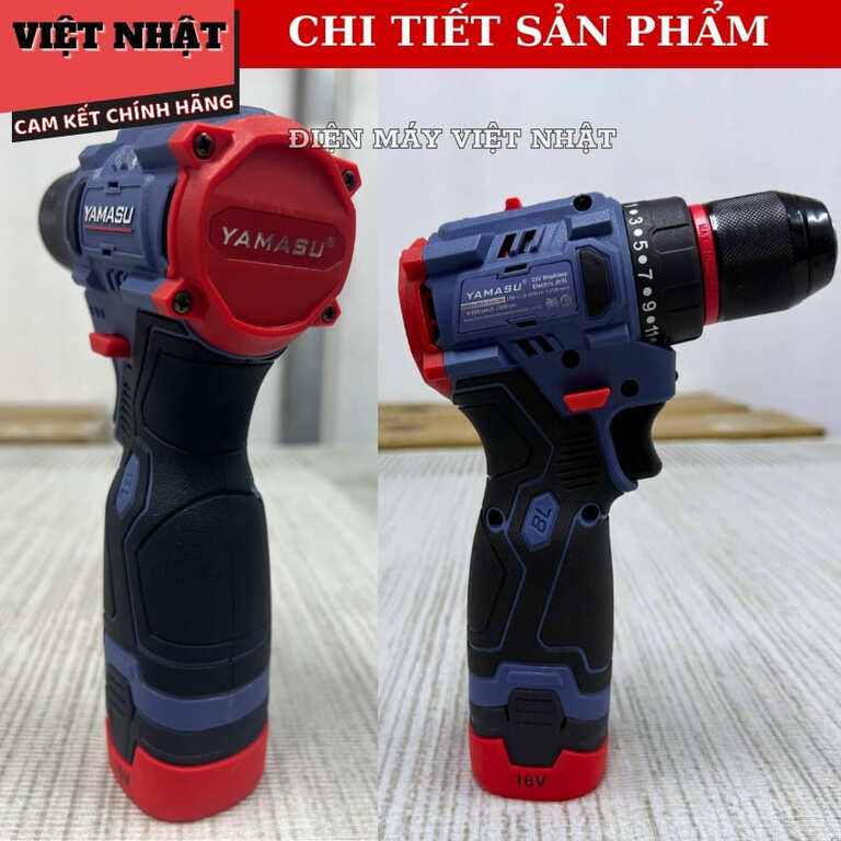 Máy khoan vít pin Yamasu YMS-MKP1016G2W, lực siết 45N.M-Điện Máy Việt Nhật 6 8