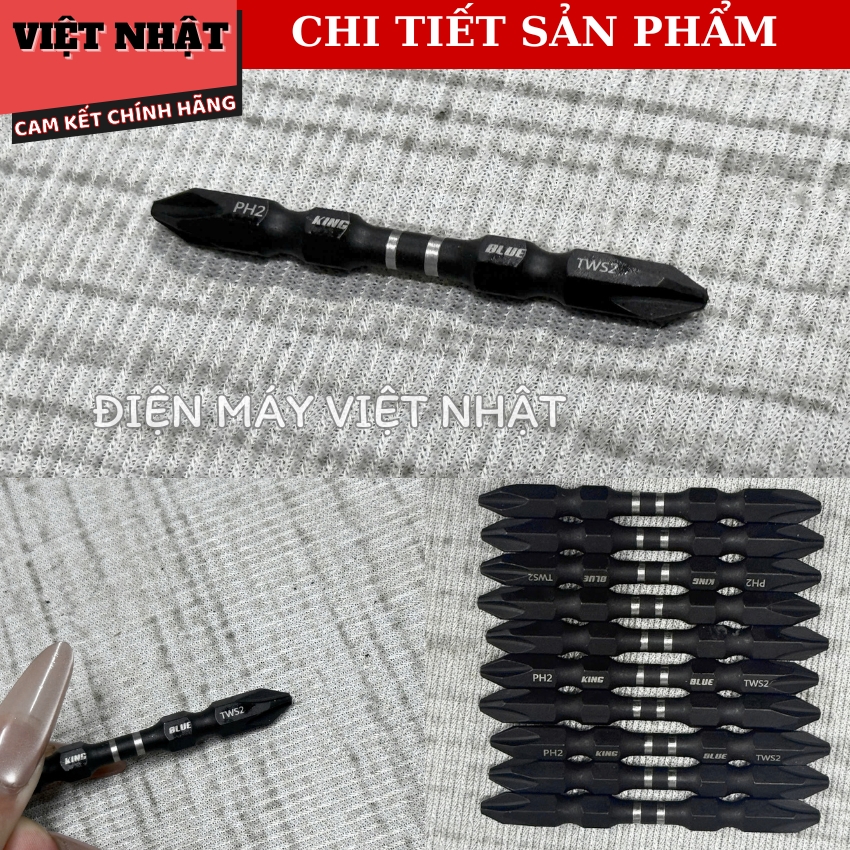 Mũi vít Kingblue BK4x65, sử dụng thép Taiwan siêu cứng-Điện Máy Việt Nhật 6