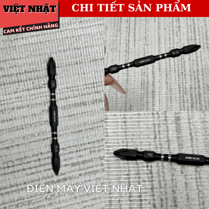 Mũi vít Kingblue BK4x100, sử dụng thép Taiwan siêu cứng-Điện Máy Việt Nhật 6