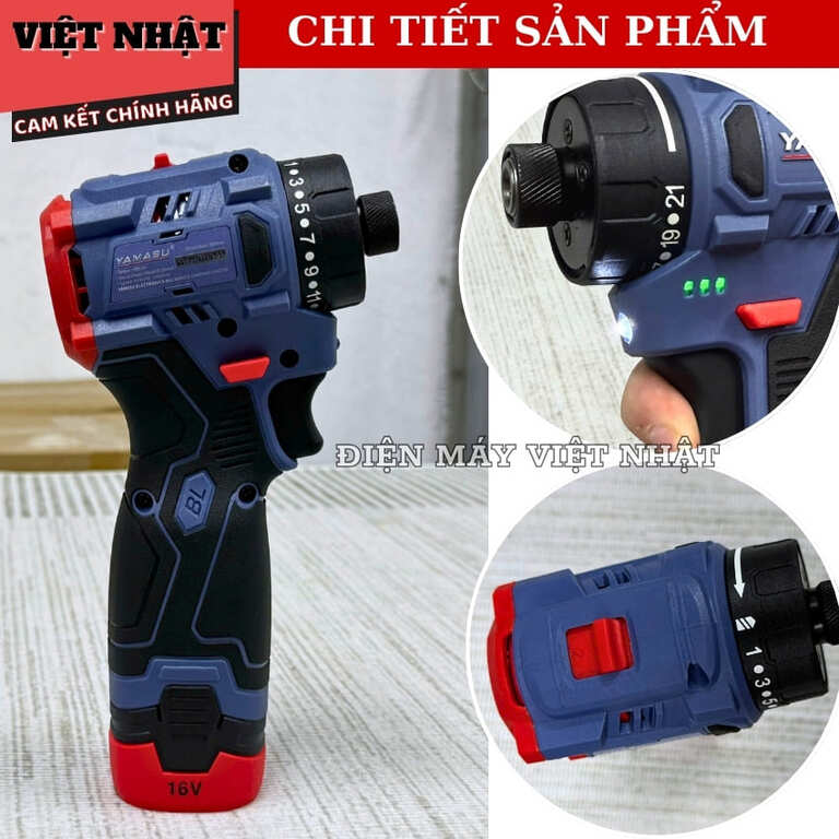 Máy Cấp Vít Trượt 16V Yamasu MVT40NM Động Cơ 16V Kiểu Dáng Trượt Tiết Kiệm Năng Lượng Hiệu Suất Ổn Định 7 11