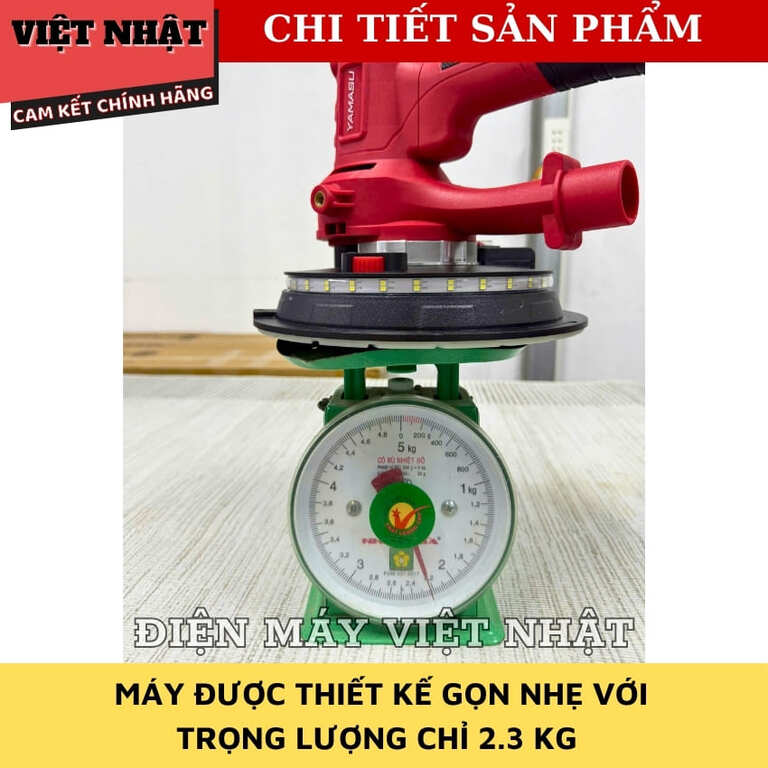 Máy chà tường Yamasu YMS-CTN180, công suất 750w, tốc độ tải 2300v/p 7 13