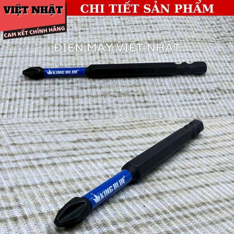 Đầu vít lục giác Kingblue-V100E, sử dụng thép S2 cao cấp siêu hít 7 14
