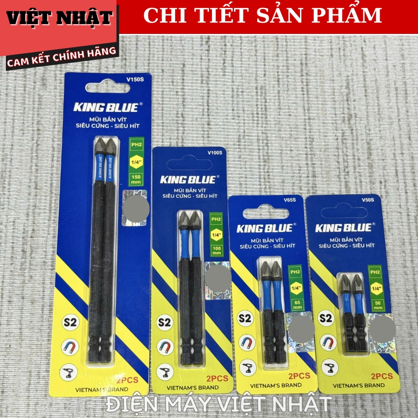 Mũi bắn vít Kingblue PH2, kích thước 1/4 inch-Điện Máy Việt Nhật 7 4