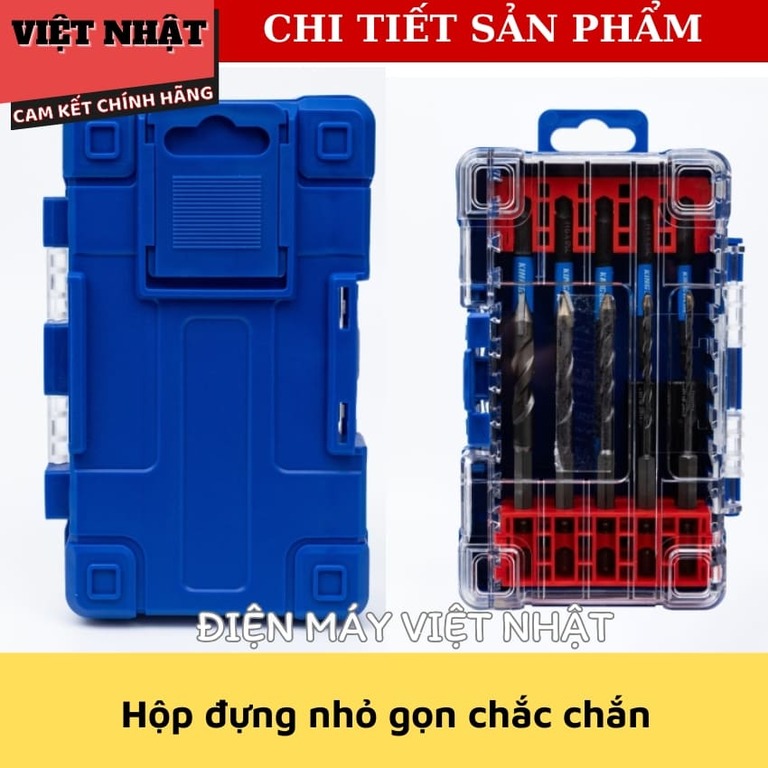 Bộ mũi khoan đa năng Kingblue KHF015-Dành cho thợ điện nước, dân dụng 8 15