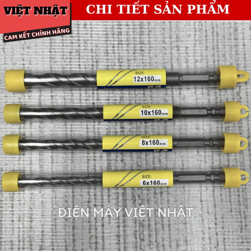 Mũi khoan bê tông chuôi lục giác Kingblue KBM2-Điện Máy Việt Nhật 8