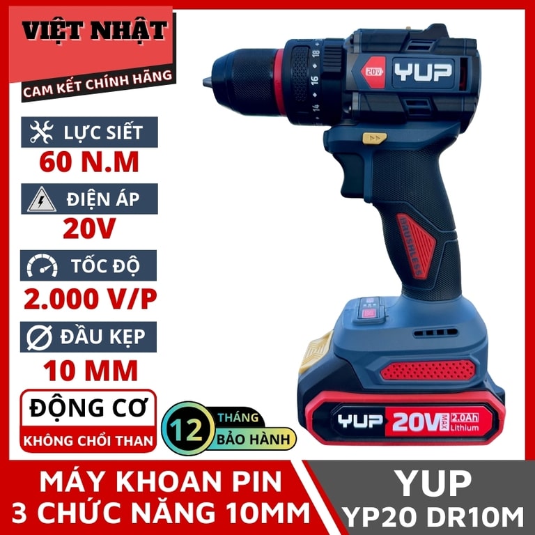 Máy Khoan Pin YUP YP20 DR10M KHOAN PIN YUP DR10M 1
