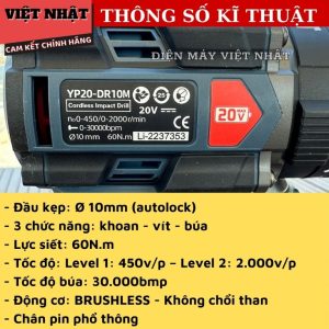 Máy Khoan Pin YUP YP16 DR10A KHOAN PIN YUP DR10M 3 1