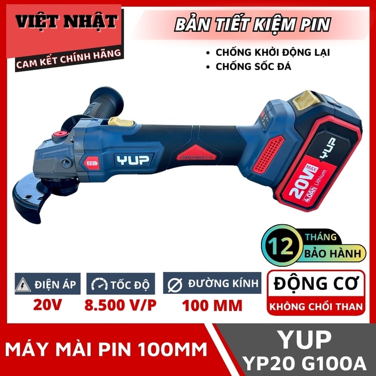Máy mài 21V YUP YP20 G100A mai pin yupao G100A 1