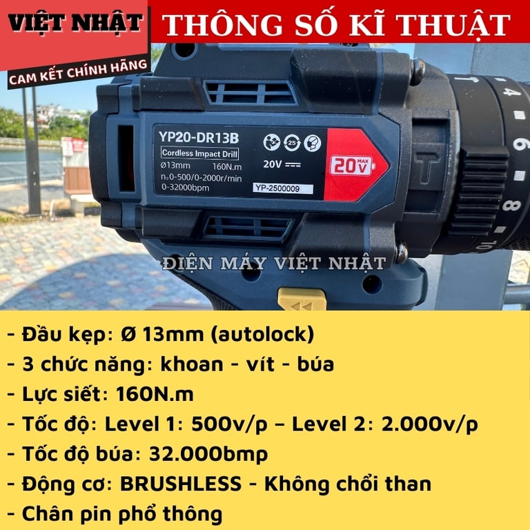 Máy Khoan Pin YUP YP20 DR13M yup dr13b 3