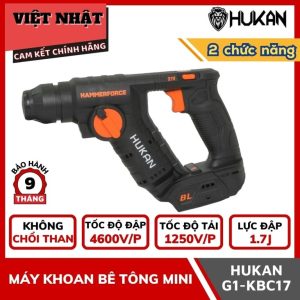 Máy khoan bê tông mini 2 chức năng Hukan G1-KBC17-Điện Máy Việt Nhật