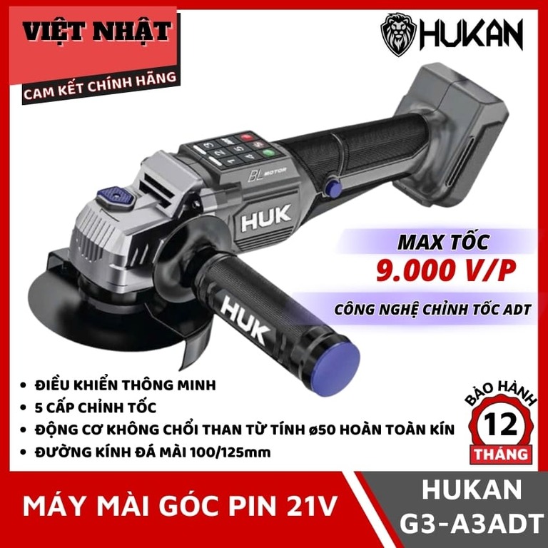 Máy Mài Góc G3-A3ADT Hukan 5 Cấp Chỉnh Tốc Điều Khiển Thông Minh Hiệu Suất Cao Tiện Lợi 1 21