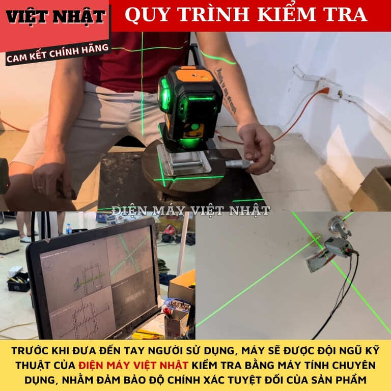 Máy cân bằng laser 12 tia xanh Hukan G1-LS12-G4, x2 pin lớn, khung kính xoay 360 độ 10 1