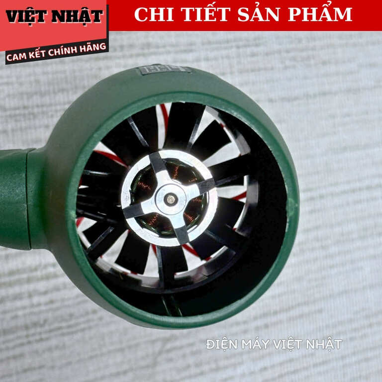 Máy thổi phản lực Pin 21V Greekman GRM778,Công suất: 1080W,Tốc độ không tải: Lên đến 50.000 vòng/phút,Tốc độ gió: 70m/s,Áp lực gió: 1600G. 10 14